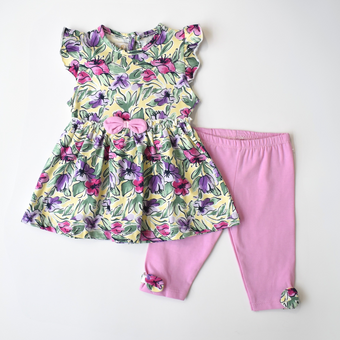 Ensemble décontracté Wildflower Heart pour filles