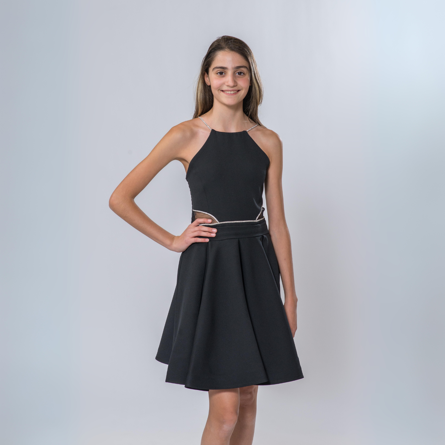 Black dresses for tweens discount