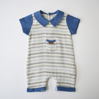 Striped Baby Dressy Overall