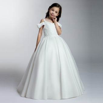 Robe de soirée pour filles, orchidée blush