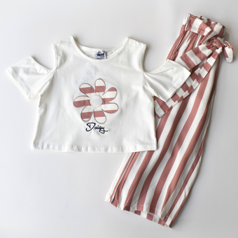 Ensemble décontracté en coton Breeze pour filles