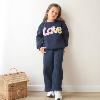 Ensemble décontracté Love Chic pour filles