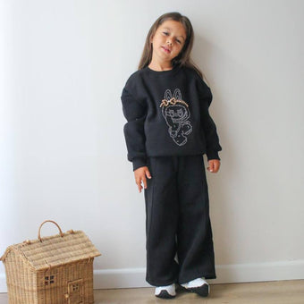 Ensemble décontracté pour filles avec strass Labubu