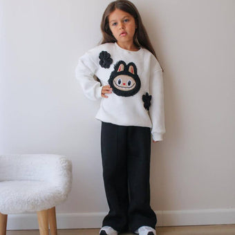 Ensemble décontracté pour filles Labubu Flower