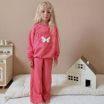 Ensemble décontracté pour filles avec joli papillon