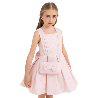 Robe de soirée rose Stardust pour filles