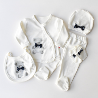 The Blue Bear Baby Pajama Set