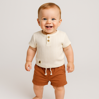 Ensemble short décontracté élégant Steve