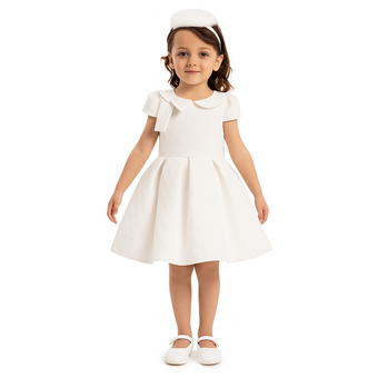 White Heart Baby Formal Dress