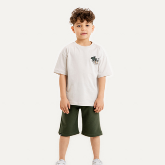 Ensemble court Camping Joe's pour garçons