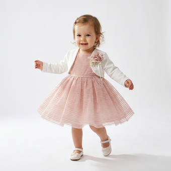 Rosewood Bloom Baby Dress & Bolero Set