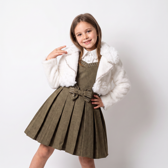 Ellie Fur Bolero Winter Dress
