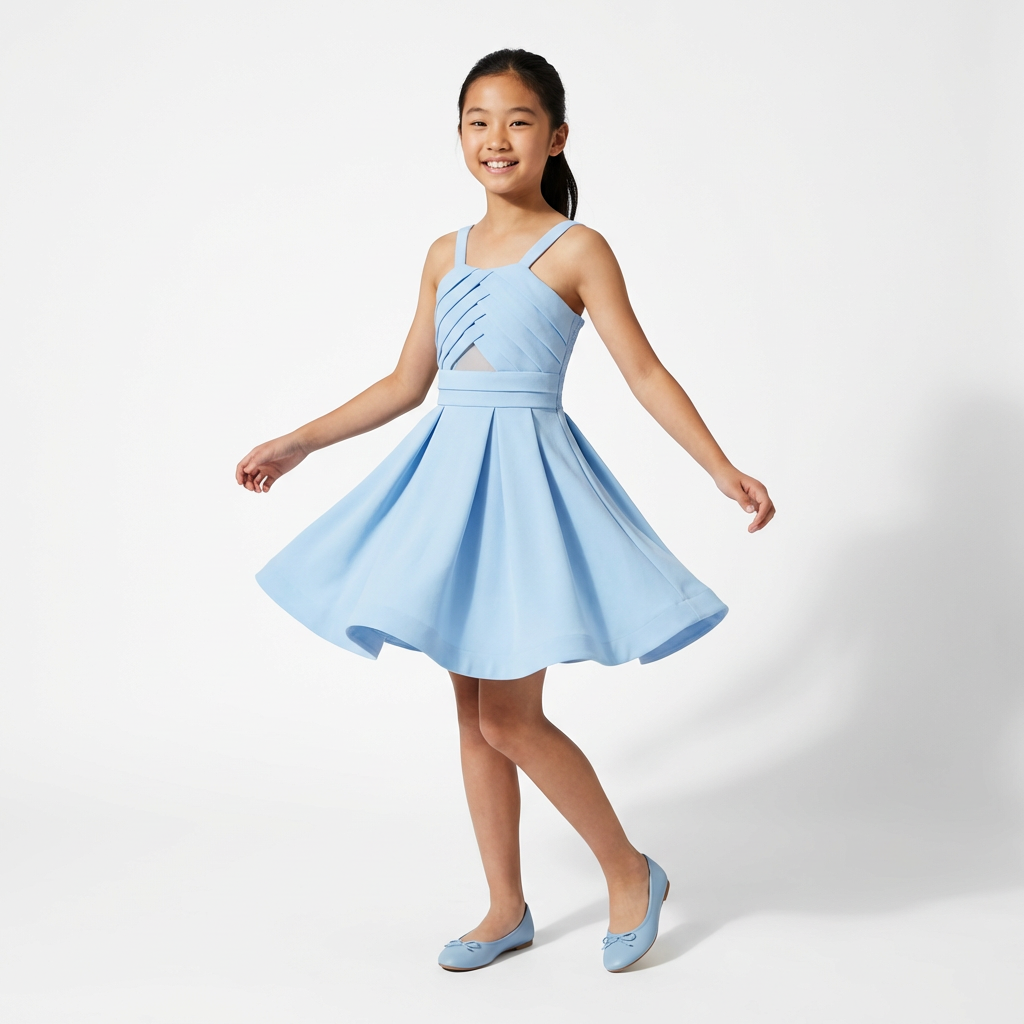 formal light blue dress for little girl Blue Girls Formal Dress Mirage Garden