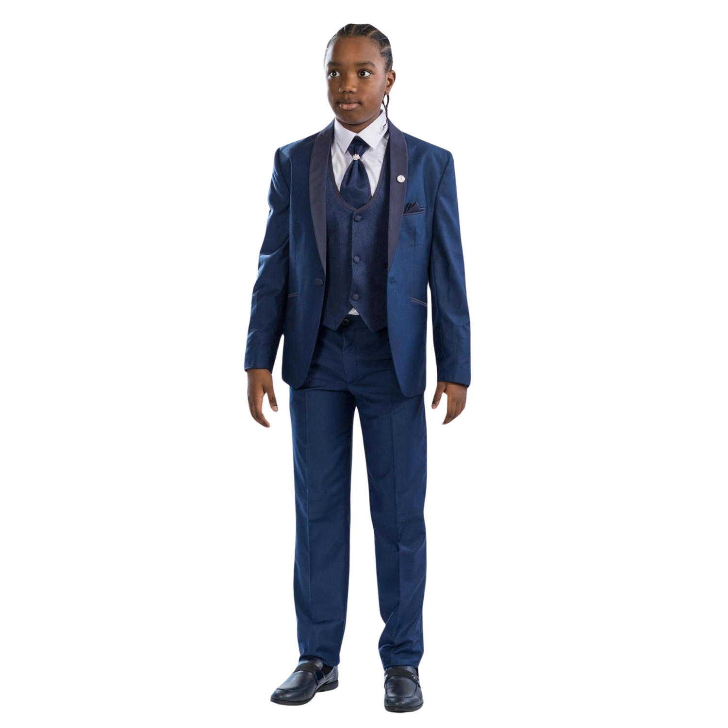 King Cool Formal Boys Suit Royal Blue 3