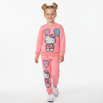 Ensemble décontracté pour filles Kitty Cat