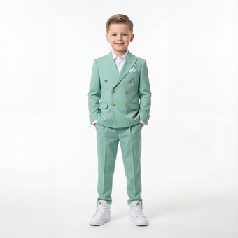 Costume garçon à boutons dorés