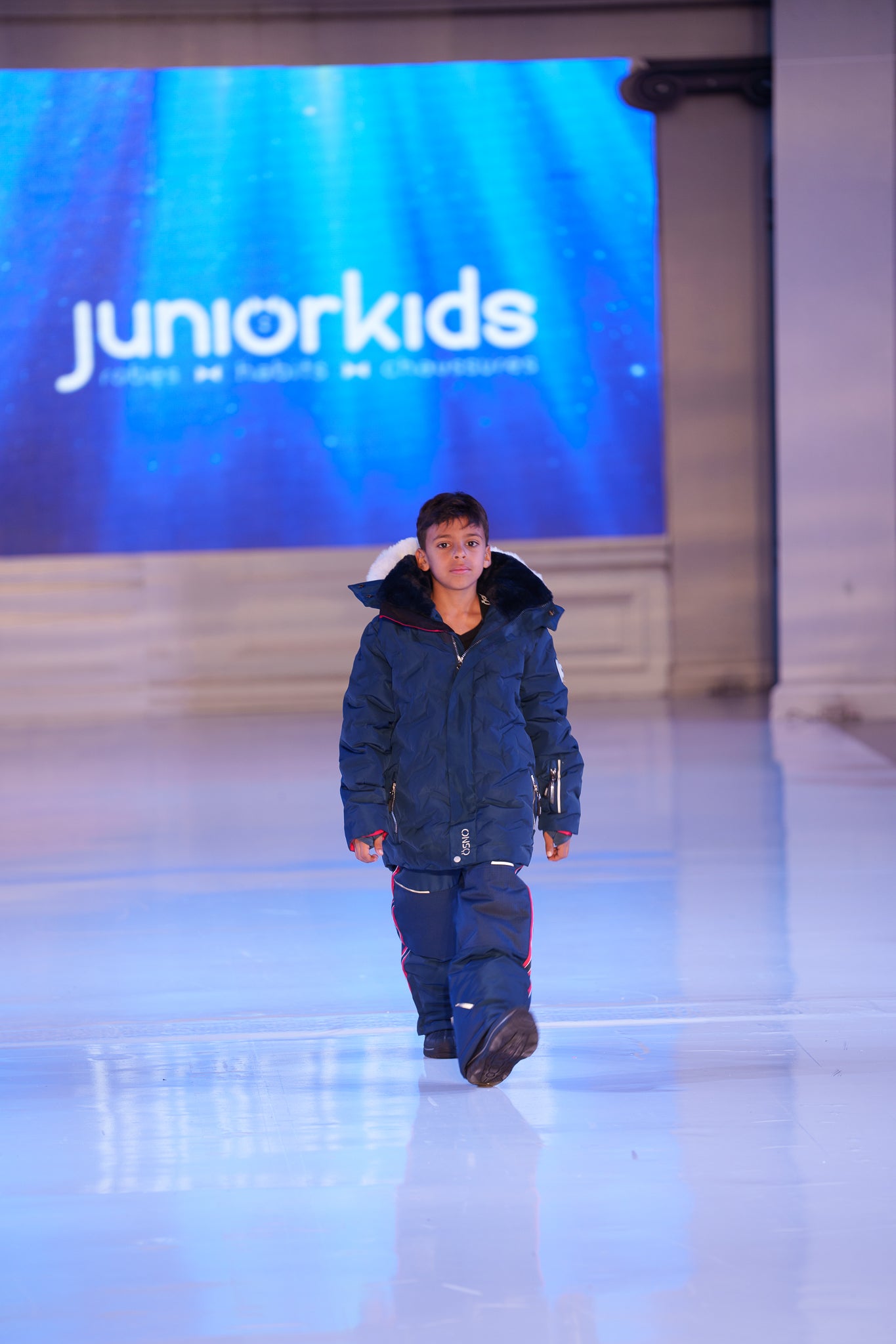 Willy's Luxury boys snowsuit with fur-lined hood by Junior Kids
