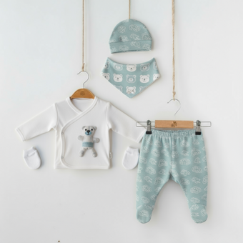 Ensemble de 5 pièces pour nouveau-né Soft Paws