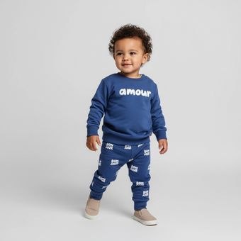 Amour Unisex Cotton Joggers Set