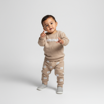 Amour Unisex Cotton Joggers Set
