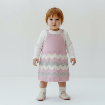 Knitted Princess Overall Set