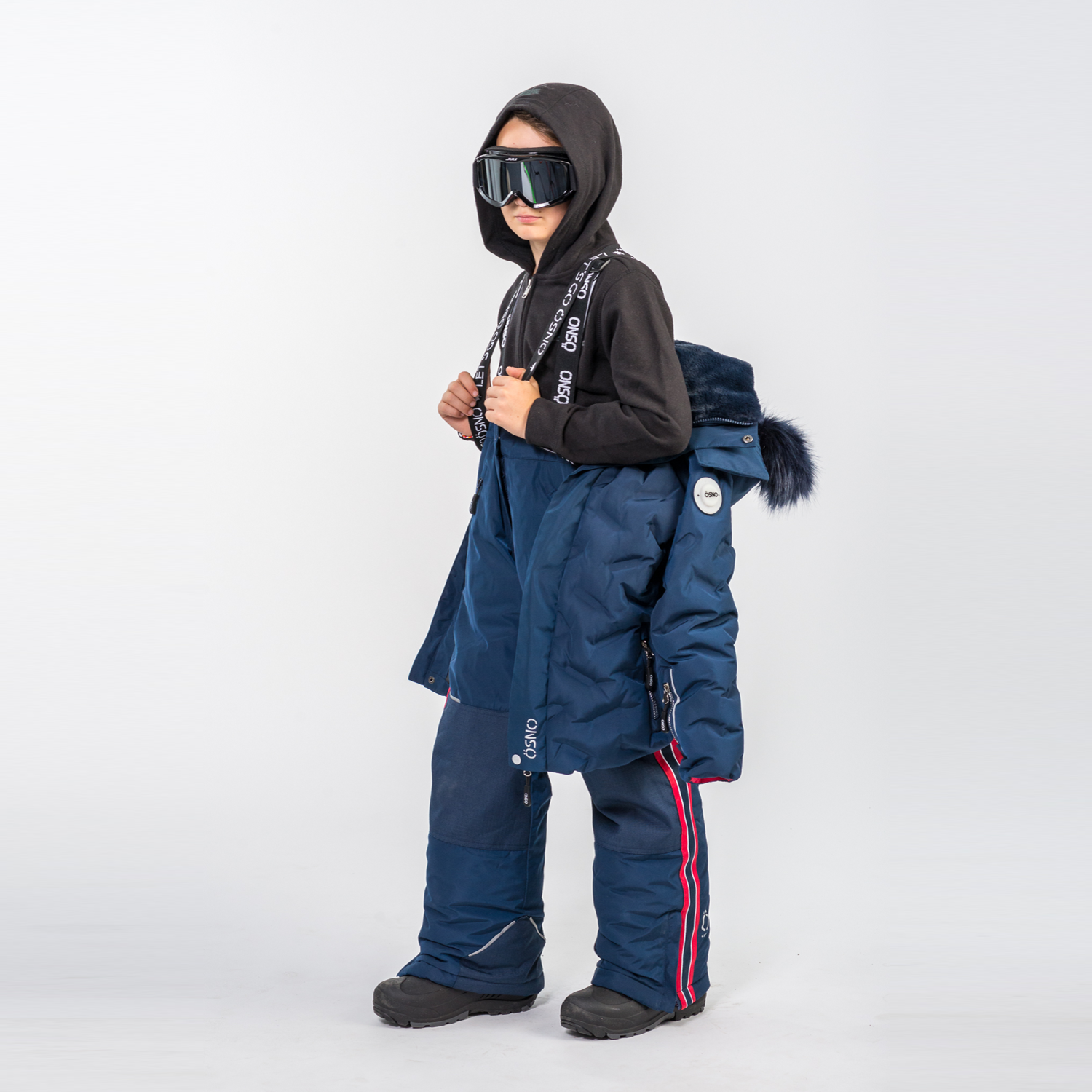 Willy's Luxury boys snowsuit with fur-lined hood by Junior Kids