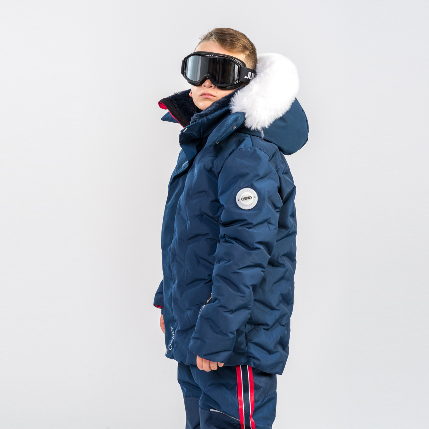 Willy's Luxury boys snowsuit with fur-lined hood by Junior Kids