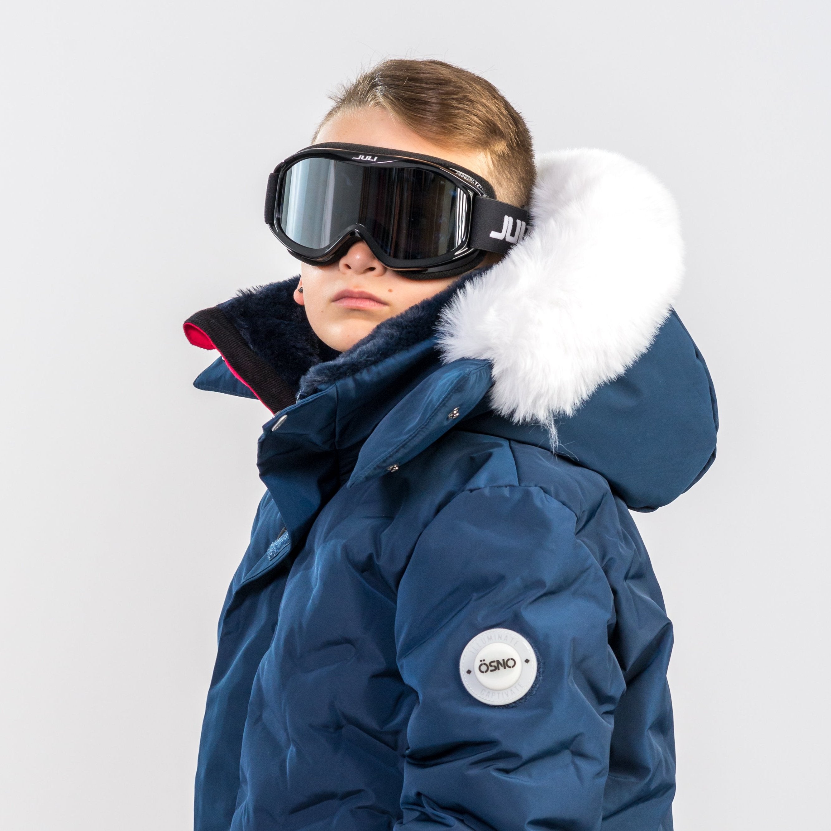 Willy's Luxury boys snowsuit with fur-lined hood by Junior Kids