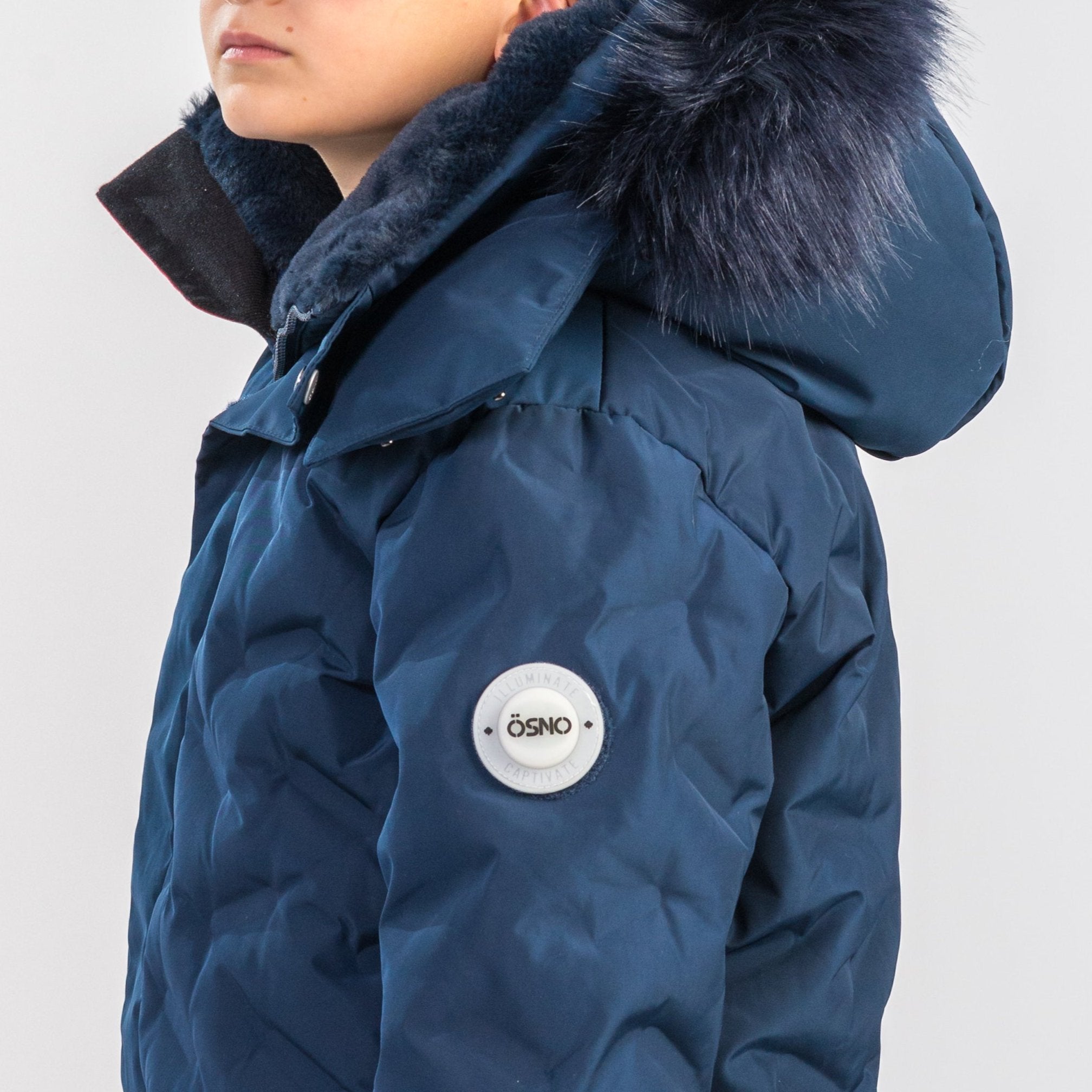 Willy's Luxury boys snowsuit with fur-lined hood by Junior Kids