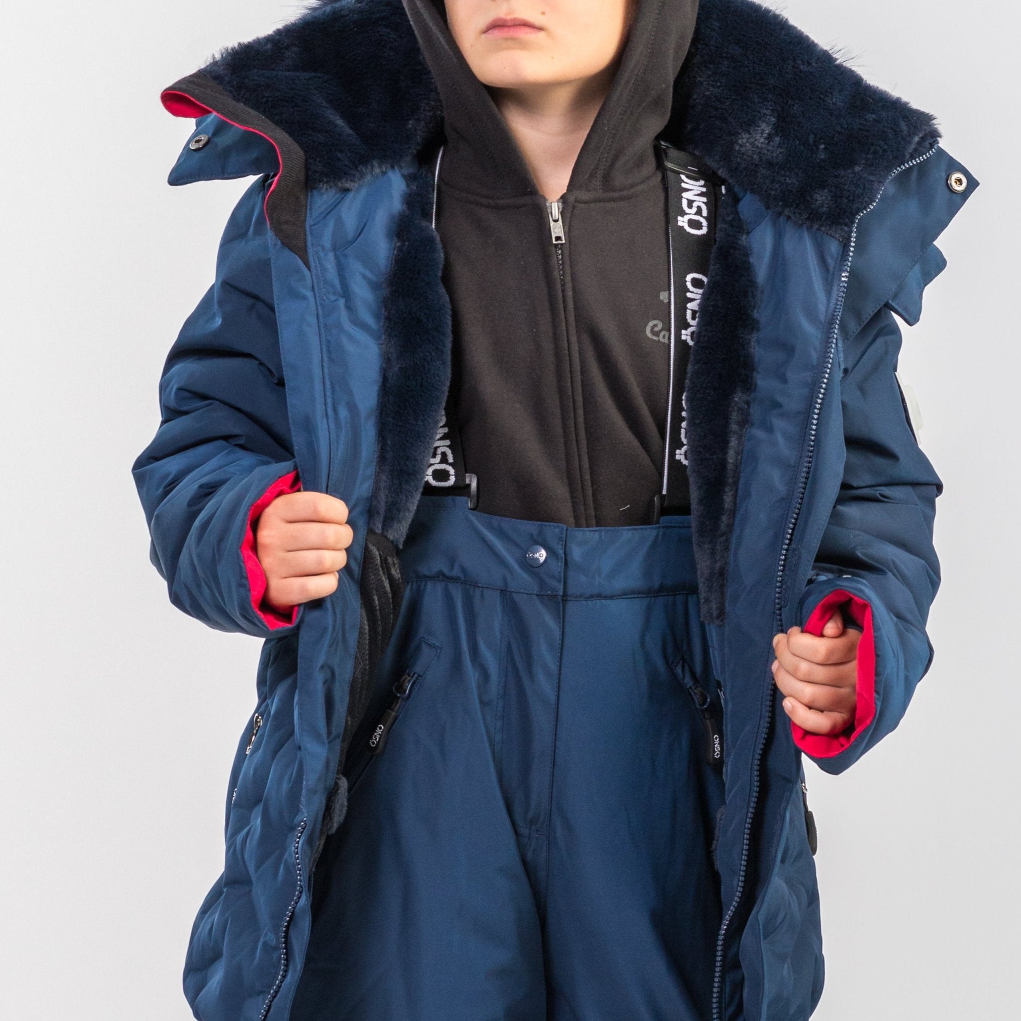 Willy's Luxury boys snowsuit with fur-lined hood by Junior Kids