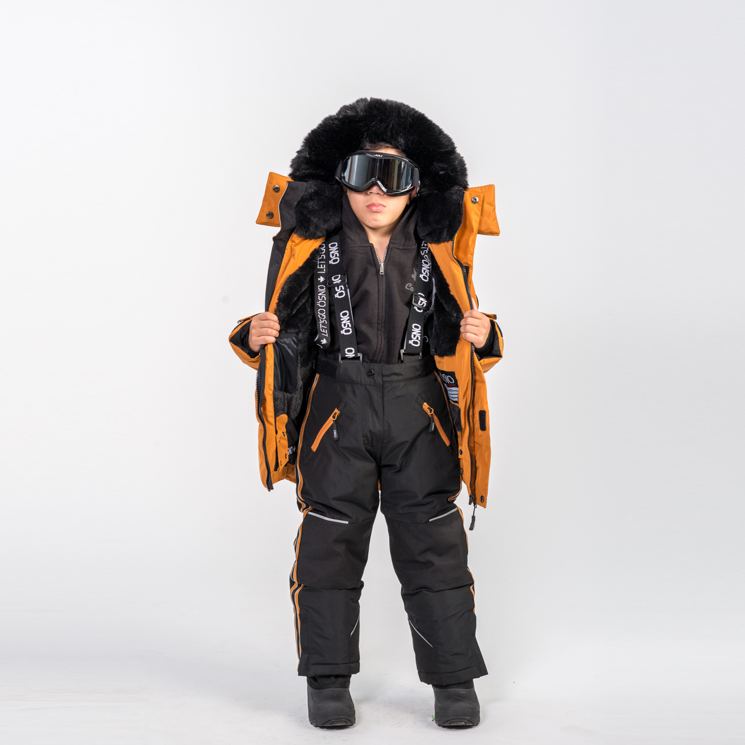 Luca's Luxury boys snowsuit with sleek design by Junior Kids