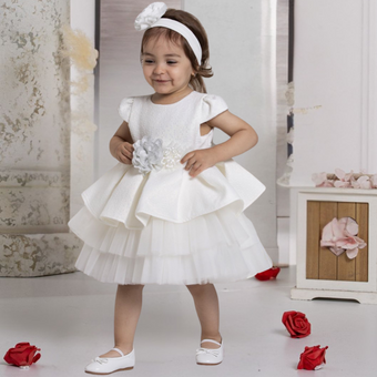 Robe de soirée pour bébé crème Belle