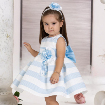 Sweet Stripe Formal Baby Dress