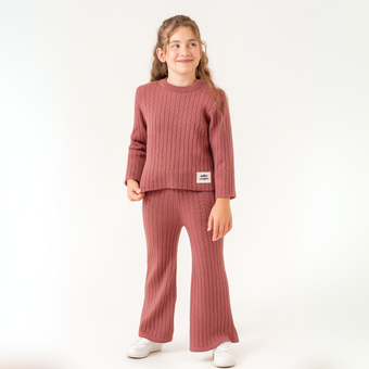 Ensemble décontracté de luxe pour filles Lulu