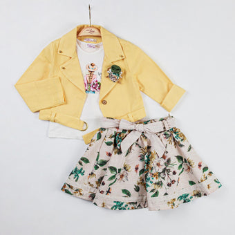 Stylish Bouquet Girls Casual Set