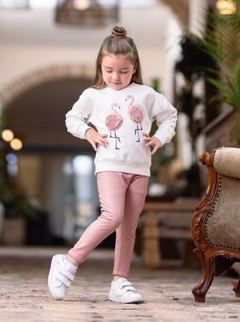 Ensemble décontracté rose Love Girls