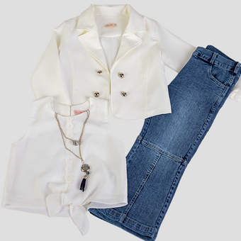 Red Wine Girls Casual Set