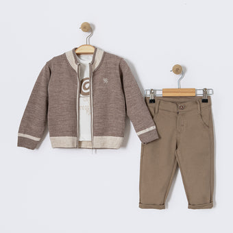 Maple Matt Baby 3PC Knit Set
