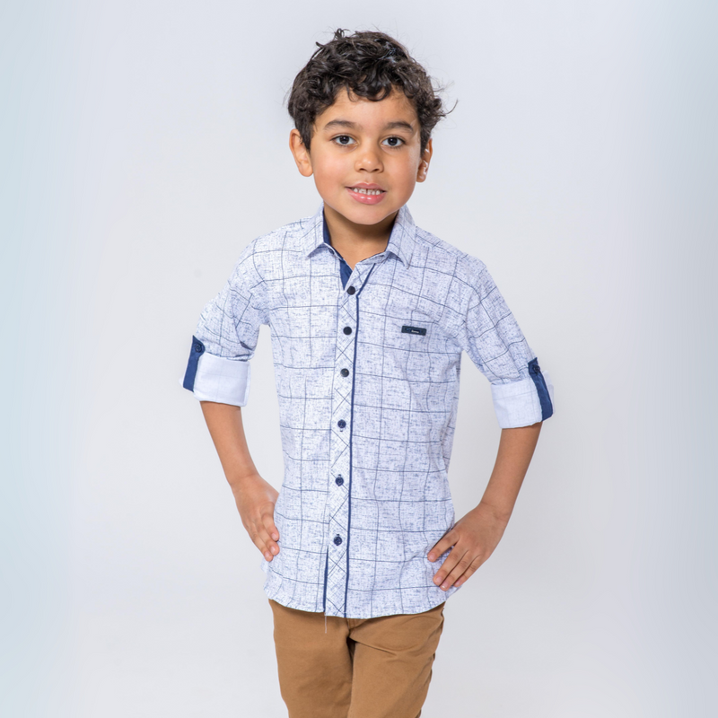 Chemise Manches Longues Garçon Taille 4-5 Ans - Grise, Neuve Avec étiquette, Marque Crewcuts (Nordstrom)