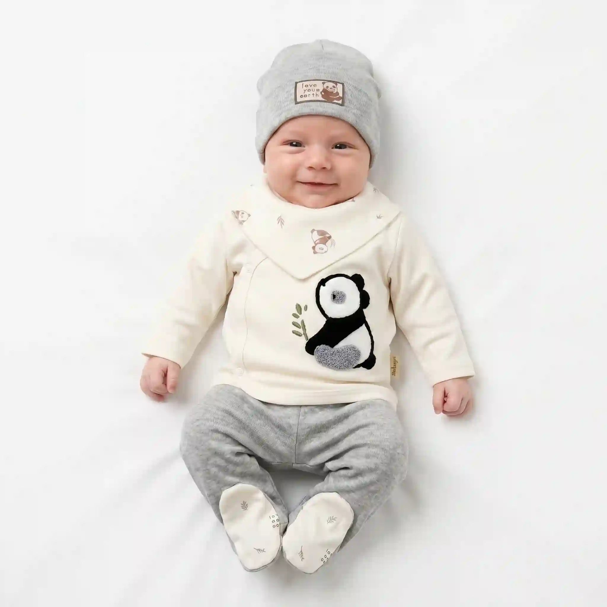 Cute Panda Newborn 5PC Set