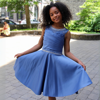 Robe formelle de princesse royale pour filles