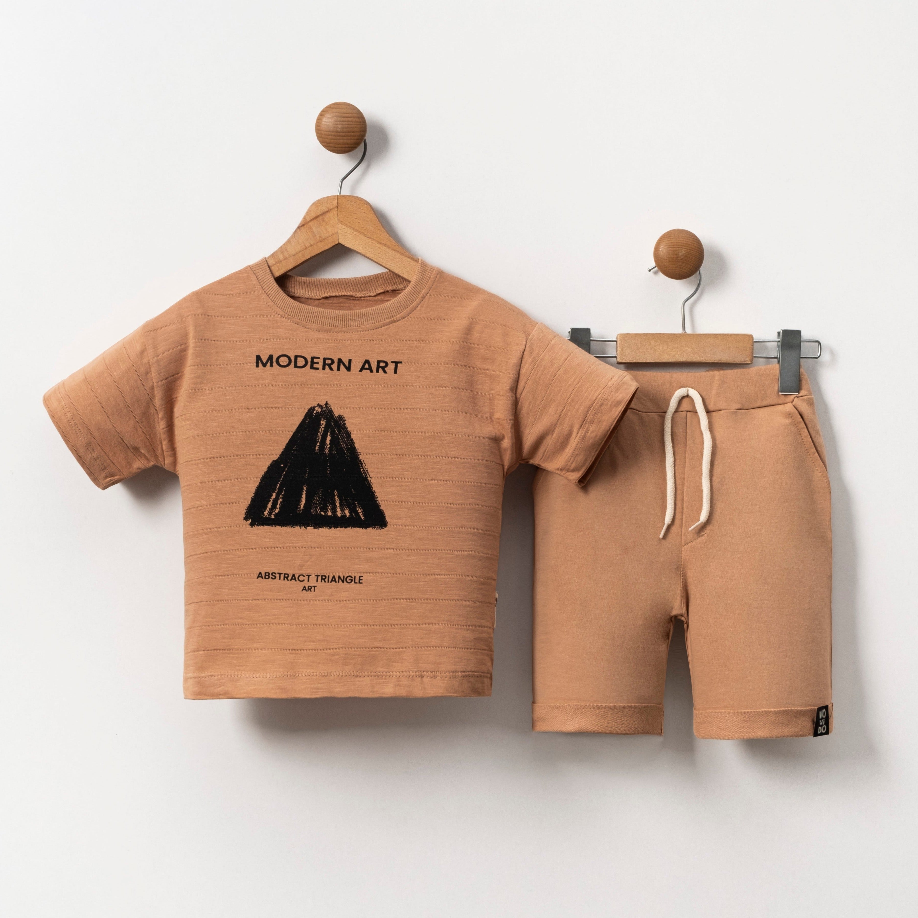 The Abstract Art Boys Casual Set