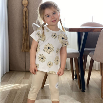 Zara's Flowers Leggings Set