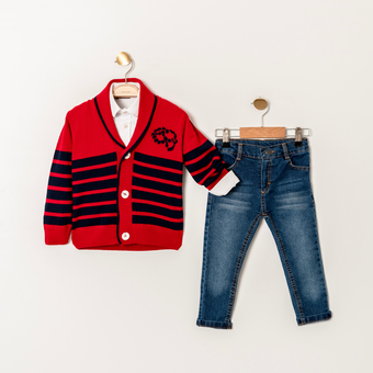 Varsity Boy Sweater Jeans Set