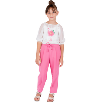 Ensemble décontracté élégant pour filles Flamingo