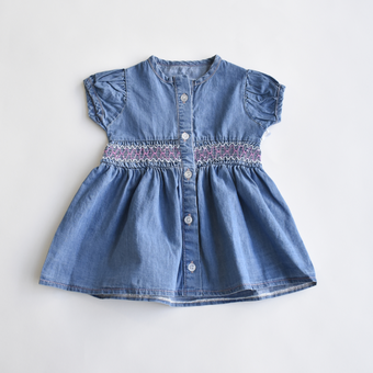 Cloud Cuddle Girls Denim Dress