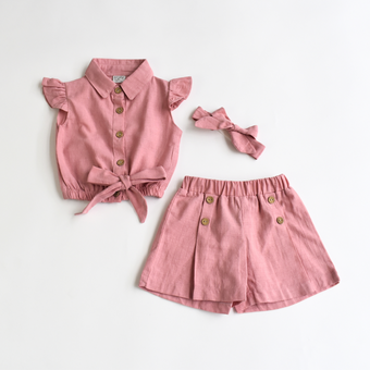 Sunshine Charm Girls Skirt Set