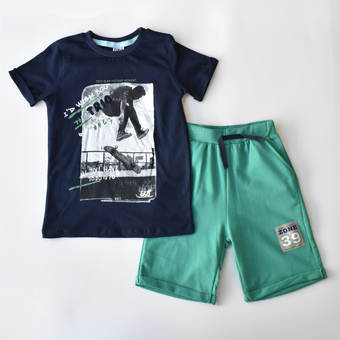 Skater Boy Casual Short Set