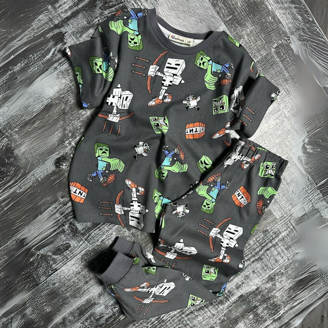 Ensemble pyjama Pixel Adventure pour garçon