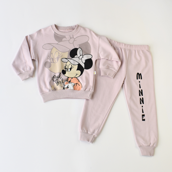 Chic Cotton Joggers Set for Girls